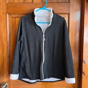 Cuddl Duds Jacket Fleece Lined Full Zip with Pockets Size Medium